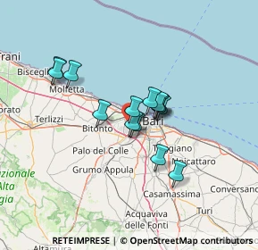 Mappa Via Sardegna, 70026 Modugno BA, Italia (10.35714)