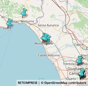 Mappa Via Iolanda, 81034 Mondragone CE, Italia (26.0625)