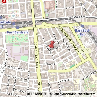 Mappa Via Re Giuseppe David, 120, 70125 Bari, Bari (Puglia)