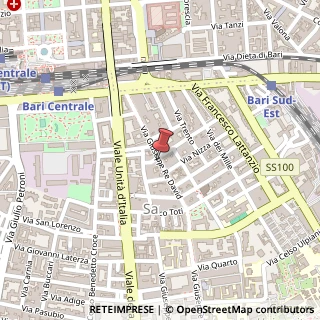 Mappa Via Giuseppe Re David, 53, 70126 Bari, Bari (Puglia)