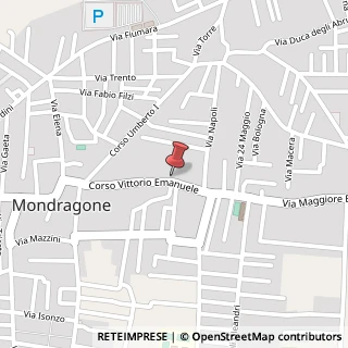 Mappa Via Vittorio Emanuele, 151, 81034 Mondragone, Caserta (Campania)