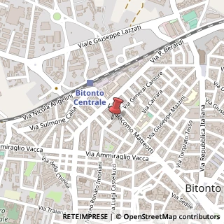 Mappa Via Generale Cantore, 4, 70032 Bitonto, Bari (Puglia)