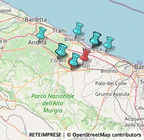 Mappa Via Valle Noè, 70037 Ruvo di Puglia BA, Italia (10.53154)