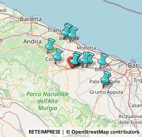 Mappa Strada Comunale Via Santo Stasi, 70037 Ruvo di Puglia BA, Italia (9.62231)