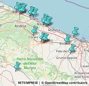 Mappa Strada Comunale Via Santo Stasi, 70037 Ruvo di Puglia BA, Italia (18.3425)