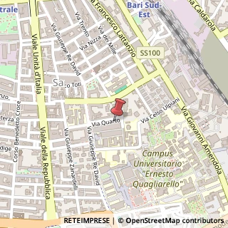 Mappa Via Quarto, 23, 70125 Bari, Bari (Puglia)