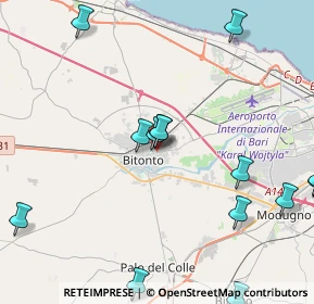 Mappa Via Tenente Speranza, 70032 Bitonto BA, Italia (5.78267)