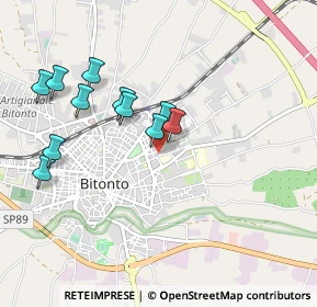 Mappa Via Tenente Speranza, 70032 Bitonto BA, Italia (0.96455)