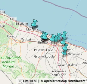 Mappa Via Tenente Speranza, 70032 Bitonto BA, Italia (8.868)