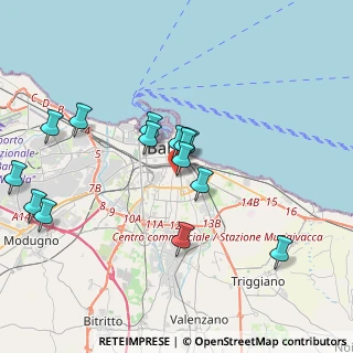 Mappa Via Buccari, 70124 Bari BA, Italia (4.07214)