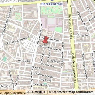 Mappa Via Giovanni Laterza, 61, 70124 Bari, Bari (Puglia)