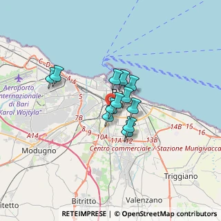 Mappa U.O. Cardiochirurgia -Policlinico Bari, 70124 Bari BA, Italia (2.24417)