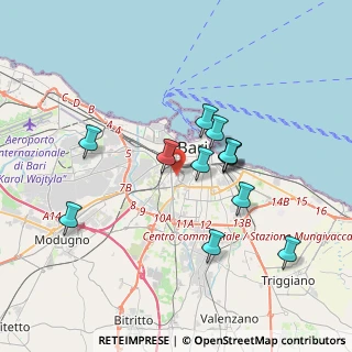 Mappa U.O. Cardiochirurgia -Policlinico Bari, 70124 Bari BA, Italia (3.47333)