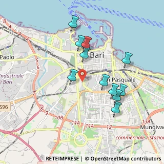 Mappa U.O. Cardiochirurgia -Policlinico Bari, 70124 Bari BA, Italia (1.89909)
