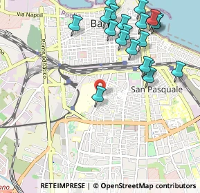 Mappa Piazza Giulio Cesare, 70124 Bari BA, Italia (1.298)