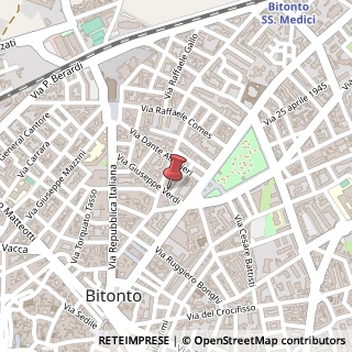 Mappa Via Francesco Cervelli, 2, 70032 Bitonto, Bari (Puglia)