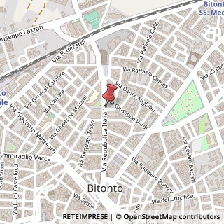 Mappa Via della Repubblica Italiana, 77, 70032 Bitonto, Bari (Puglia)