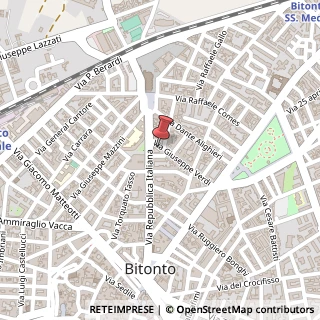Mappa Via Giuseppe Verdi, 60, 70032 Bitonto, Bari (Puglia)