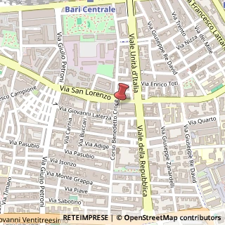 Mappa Corso Benedetto Croce, 95, 70125 Bari, Bari (Puglia)