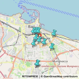 Mappa Via Antonio de Robertis, 70125 Bari BA, Italia (1.42182)