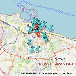 Mappa Via Antonio de Robertis, 70125 Bari BA, Italia (1.24474)