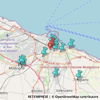 Mappa Via Francesco Chieco, 70124 Bari BA, Italia (3.29385)