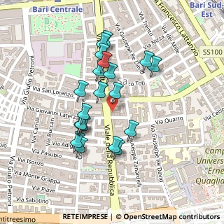 Mappa Piazzale Vittorio Locchi poeta, 70124 Bari BA, Italia (0.214)