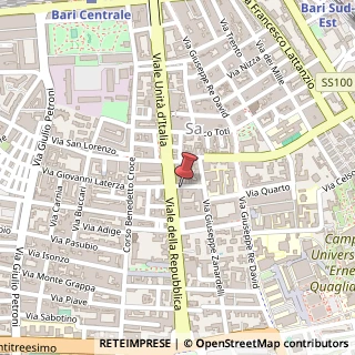 Mappa Via Edmondo De Amicis, 29, 70125 Bari, Bari (Puglia)