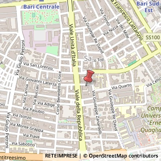 Mappa Via de Amicis, 47, 70125 Bari, Bari (Puglia)