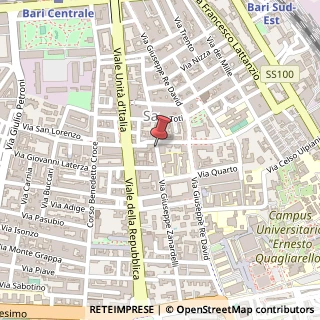 Mappa Via Giuseppe Zanardelli,  5, 70125 Bari, Bari (Puglia)
