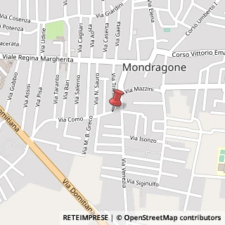 Mappa Via Como, 7, 81034 Mondragone, Caserta (Campania)