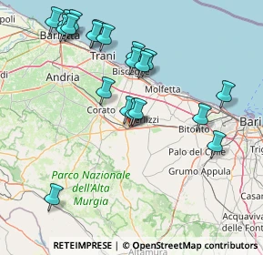 Mappa Via Antonio Meucci, 70037 Ruvo di Puglia BA, Italia (18.1585)