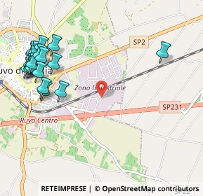 Mappa Via Antonio Meucci, 70037 Ruvo di Puglia BA, Italia (1.449)