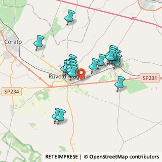 Mappa Piazza antonio meucci, 70037 Ruvo di Puglia BA, Italia (3.3335)