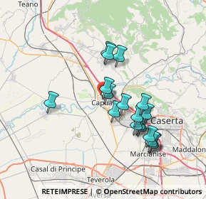 Mappa Via Pomerio, 81043 Capua CE, Italia (6.96667)