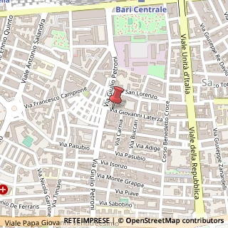 Mappa Via Giovanni Laterza, 77, 70125 Bari, Bari (Puglia)