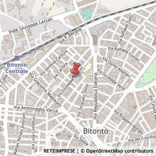 Mappa Via Giuseppe Mazzini, 116, 70032 Bitonto, Bari (Puglia)