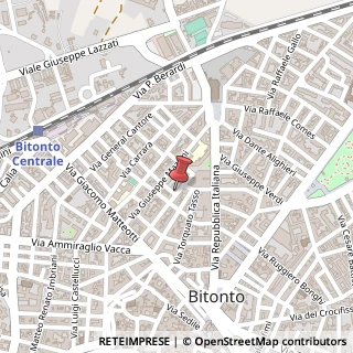 Mappa Via Francesco Perrese, 72, 70032 Bitonto, Bari (Puglia)