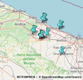 Mappa Via Generale Carlo Alberto dalla Chiesa, 70037 Ruvo di Puglia BA, Italia (9.42692)