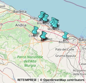 Mappa Via Generale Carlo Alberto dalla Chiesa, 70037 Ruvo di Puglia BA, Italia (10.64737)
