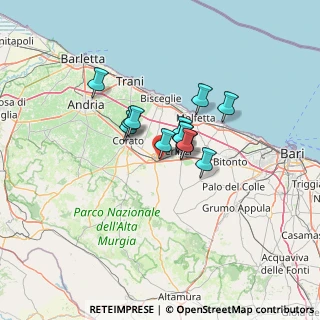 Mappa Via Generale Carlo Alberto dalla Chiesa, 70037 Ruvo di Puglia BA, Italia (8.65615)