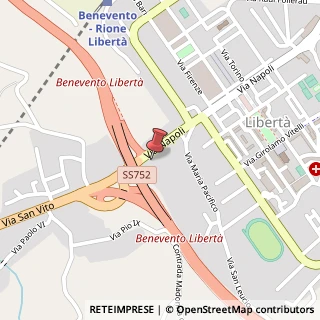 Mappa Via Napoli, 179, 82100 Benevento, Benevento (Campania)