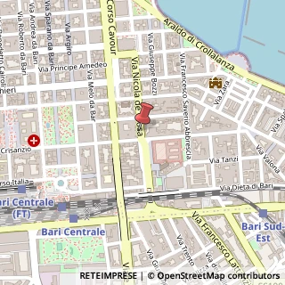 Mappa Via Nicola De Giosa,  88, 70121 Bari, Bari (Puglia)