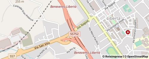 Mappa Benevento