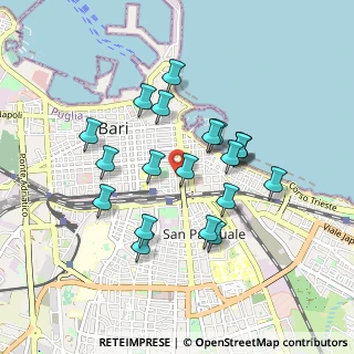 Mappa Via Prospero Petroni, 70121 Bari BA, Italia (0.848)