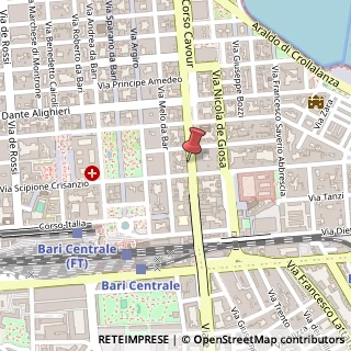 Mappa Corso Cavour, n.102 A, 70121 Bari, Bari (Puglia)
