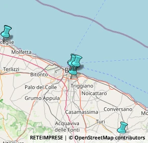 Mappa Via Tanzi, 70124 Bari BA, Italia (34.38333)