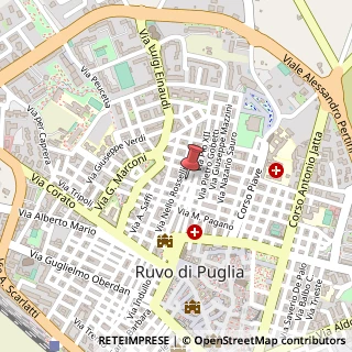 Mappa Via Carlo Rosselli,  73, 70037 Ruvo di Puglia, Bari (Puglia)