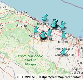 Mappa Via Piero Gobetti, 70037 Ruvo di Puglia BA, Italia (9.5375)