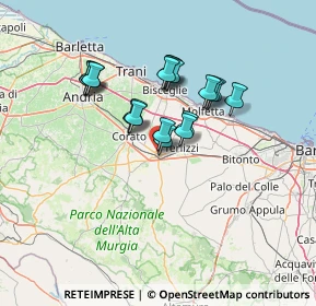 Mappa Via Luigi Einaudi, 70037 Ruvo di Puglia BA, Italia (11.54684)